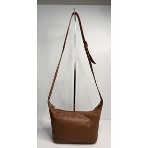GANSON San Francisco Brown Leather Crossbody Purse Handbag